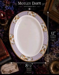A Birdsong From Another Century Antique W. H. Grindley 12” Serving Platter C1908