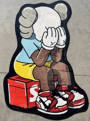 KAWS Companion Rug Jordan 1 Chicago Sneaker Supreme Hypebeast Decor Brand New