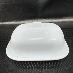 White Stoneware Ceramic Caviar Dish Container Butter Dish 4inch Restaurant Ware