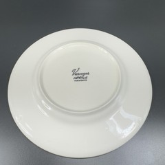 Varages Vieux Fine Porcelain Bird Pattern Plate Dish Set 2 Plates Dishes France