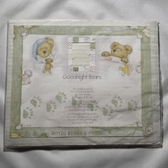 Boyds Bears & Friends 2 Unframed Print Birth Statistics/Goodnight Bears Poem New