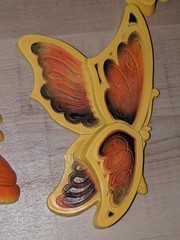 VTG Homco & Universal Statuary 3-D Wall Art Decor Mushroom Frog Butterfly MCM