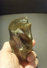 Lower Paleolithic – Chunky Acheulean notched chopper. c.450,000 BP.