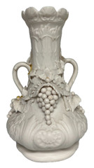 Parian Vase with Botanical Adornments
