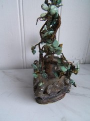 ANTIQUE CHINESE TURQUOISE GEMSTONE BONSAI TREE