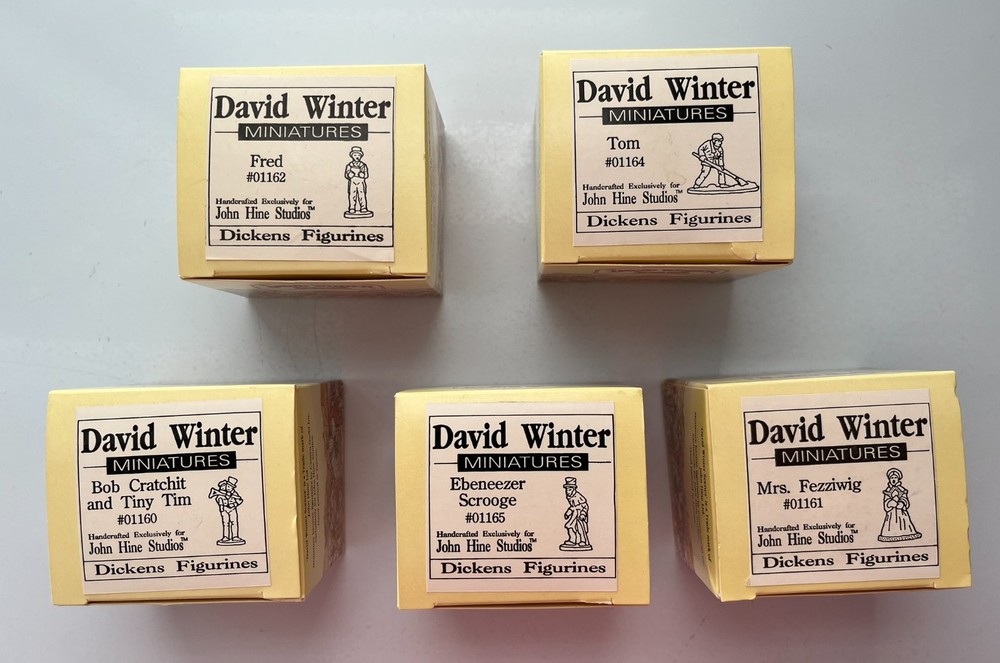 David Winter Miniatures Dickens Figurines Set of 5