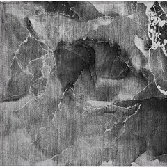 2′ X 3′ Black Gray and White Abstract Washable Non Skid Rug