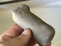 AMAZING PRE-COLUMBIAN LLAMA EFFIGY PESTLE GRINDING STONE FROM PERU MOTLEY COA