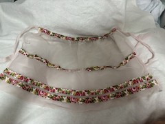 Vintage Shabby Chic Cottage Decor Lot Dresden Roses Swan Mirror Heart