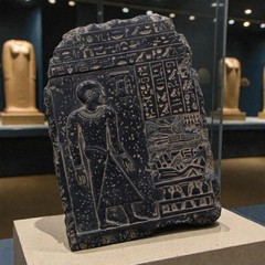 Ancient Egyptian Relief Scene with Hieroglyphics Rare Pharaonic Antiquities BC