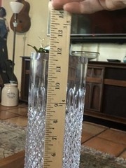 Tall Vintage Rogaska Crystal Vase~Art Deco~HEAVY~Quality Piece~EUC~Signed~1950’s