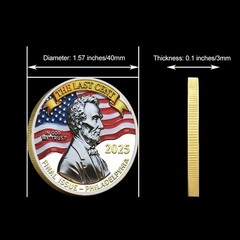 2025 Last Cent Commemorative Coin, Final Penny Tribute, R.I.P. Penny Collectible