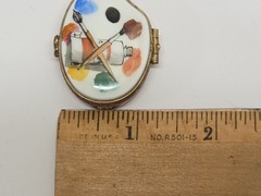 Authentic Limoges Box France Artist’s Paint Pallet Chamart Co. Exclusive