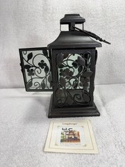 Longaberger RETIRED 2006 Wrought Iron “DOGWOOD” Hanging LANTERN – NEW