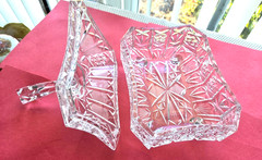 Vintage Large Lead Crystal Covered Nut/Candy Dish