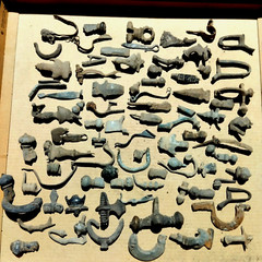 Lot of 10 Roman Bronze Fibulae Metal detecting finds