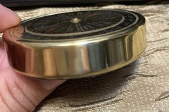 Vintage Brass World Time Zone Calculator – 1990’ Decor