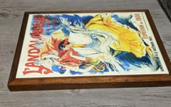 L’Andalousie By Cheret 9″x13″ French Exposition Wood & Ceramic Wall Art Plaque