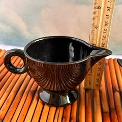 Vintage Sugar Bowl & Creamer Mikasa Moderna Shape by Larry Laslo HG001 Jet
