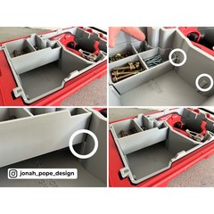 jpd 3d Printed Insert for Milwaukee Packout & M12 4-in-1 Installation Driver V2