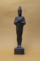 Handmade Copper Osiris Statue: Unique Pharaonic Stone Sculpture Ancient Egyptian