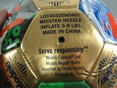 MODELO BEER ⚽ BEAUTIFUL GAME SOCCER BALL WITH DISPLAY STAND NEW OLD STOCK VTG
