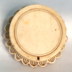 Antique Napoleonic Prisoner Of War Pierced Box & Card Suite Counters Celluloid?