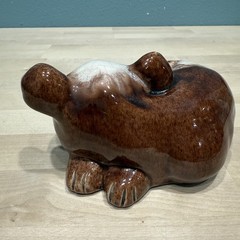 Vintage Lichten Ware Art Pottery Terrier Dog Figurine “Skipper” Hand Made in USA