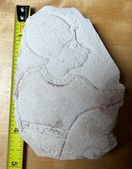 Replica Egyptian Limestone Relief Fragment Ostracon Hieroglyphic – Vintage