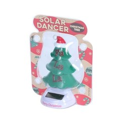 Dulton Solar-Powered Bobblehead Christmas Tree Toy – A solar-powered dancing