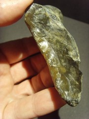 Lower Paleolithic – Fine Acheulean oblique end scraper. c.450,000 BP.