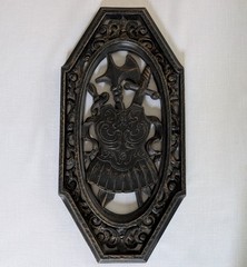 VTG 1968 Homco Set of 3 Wall Plaques Medieval Sword Shield Castle Goth Decor USA