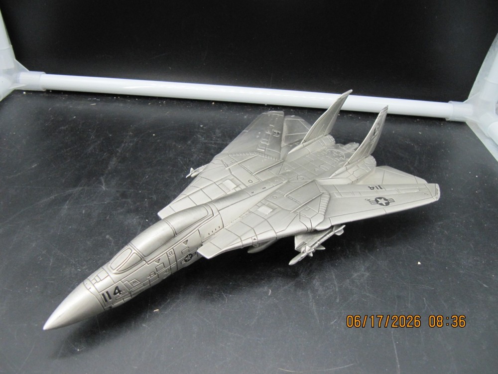 Pewter McDonnell Douglas F-14 Fighter Jet 1:146 Scale