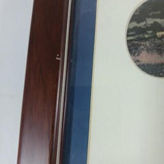 Chinese Jasper Picture Scholar Dream Stone Framed