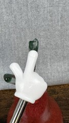 Hand Blown Art Glass Fruit With Stem Unmarked