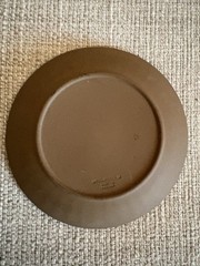 Wedgwood Jasperware Taupe Brown Pin Tray Trinket Dish Shell Motif 4 ½”
