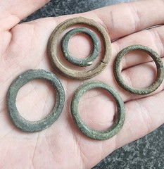 Celtic Ring Proto Money Ancient Currency Bronze Antique Metal Detecting Find (2)