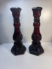 Vintage Avon Cape Cod Ruby Red Plater,Goblets,Sugar, Creamer, Decanter 19Pcs.