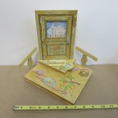 Enesco 1997 Welcome Porch Door Display Stand #296945 New VINTAGE 28 YEARS OLD