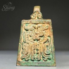 Authentic Ancient Chinese Artifact Gilded Bronze Dragon-Head Seal Jade Seal