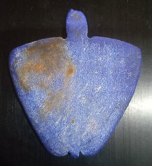 Ancient rare Lapis lazuli big etched design amulet from Afghanistan