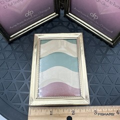 Vintage 3.5×4.5” , 3.5×2.5” Brass Tone Picture Frame Gold