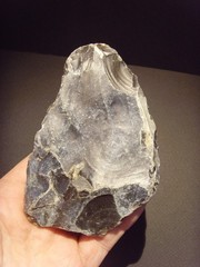 Lower Paleolithic – Very Fine Acheulean side scraper/chopper. c.450,000 BP.