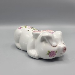 Vintage 1978 Avon Ceramic Potpourri Pig Ceramarte Made In Brazil Powder Shaker