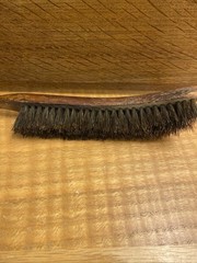 Vintage antique Edwardian inlaid wood crumb butler’s tray & brush Georgian style