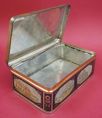 Ukraine SUPREME SOVIET Kiev City Landmarks CANDY TIN BOX 1950s BIG USSR Prop Art