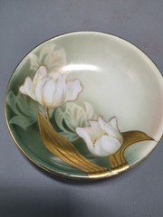 Vintage Hand-painted RS Germany Porcelain Bowl Art Nouveau Style Flowers