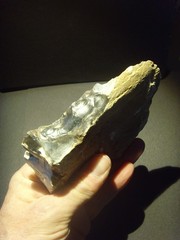 Lower Paleolithic – Finely worked Acheulean side scraper. c.450,000 BP.