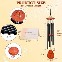 Christmas Sister Gifts Wind Chimes, Best Birthday Gift from D-sister