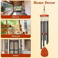 Christmas Sister Gifts Wind Chimes, Best Birthday Gift from D-sister